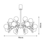 Melanie Glass Chandelier — product view 7