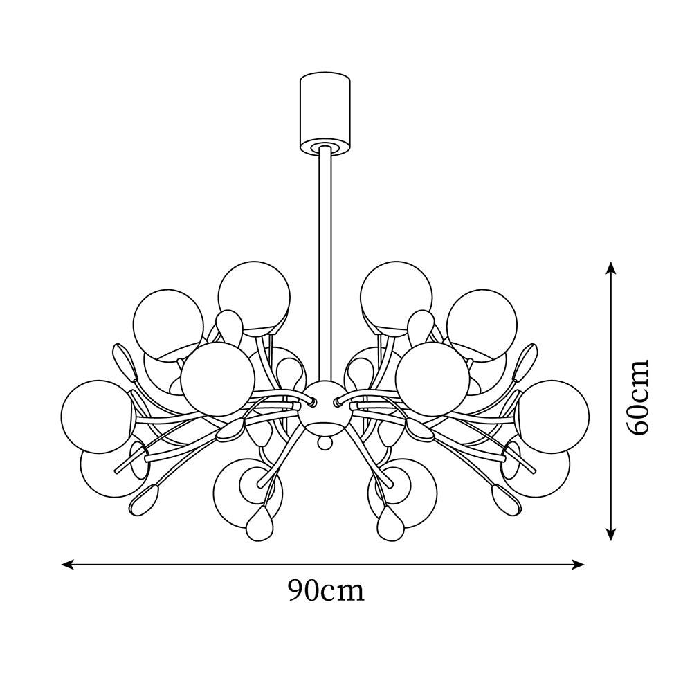 Melanie Glass Chandelier — product view 7