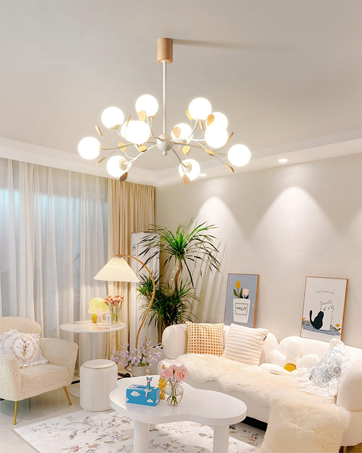 Melanie Glass Chandelier — product view 8