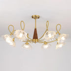 Century Lotus Leaf Glass Chandelier — product view 2