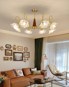 Century Lotus Leaf Glass Chandelier — product view 9