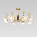 Century Lotus Leaf Glass Chandelier — product view 11