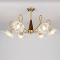 Century Lotus Leaf Glass Chandelier — product view 20