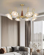 Century Lotus Leaf Glass Chandelier — product view 23
