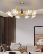 Century Lotus Leaf Glass Chandelier — product view 24