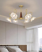 Century Lotus Leaf Glass Chandelier — product view 25