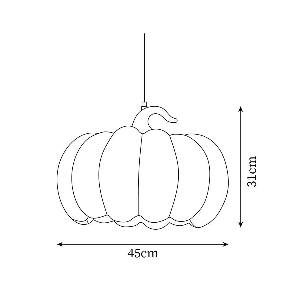 Duzy Pumpkin Metal Pendant Lamp — product view 5