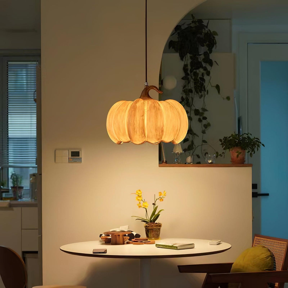 Duzy Pumpkin Metal Pendant Lamp — product view 7