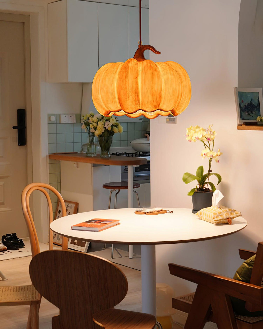 Duzy Pumpkin Metal Pendant Lamp — product view 8