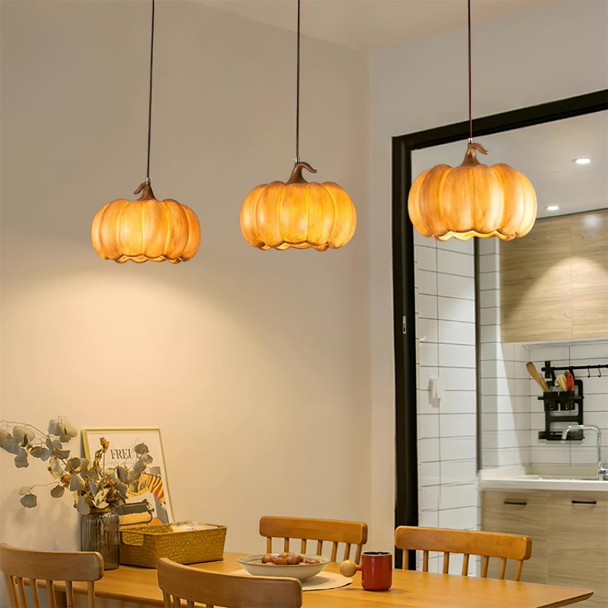 Duzy Pumpkin Metal Pendant Lamp — product view 15