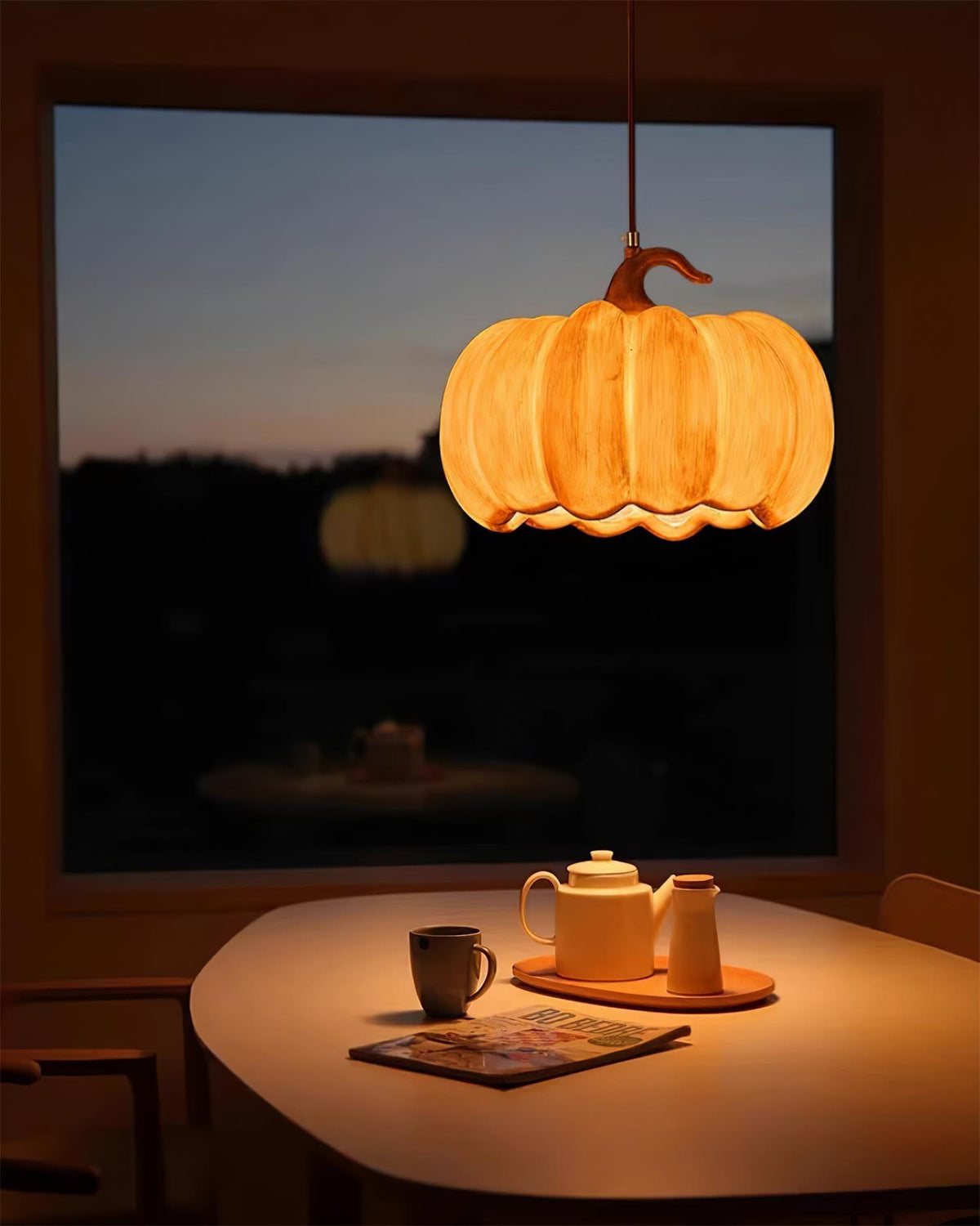 Duzy Pumpkin Metal Pendant Lamp — product view 16