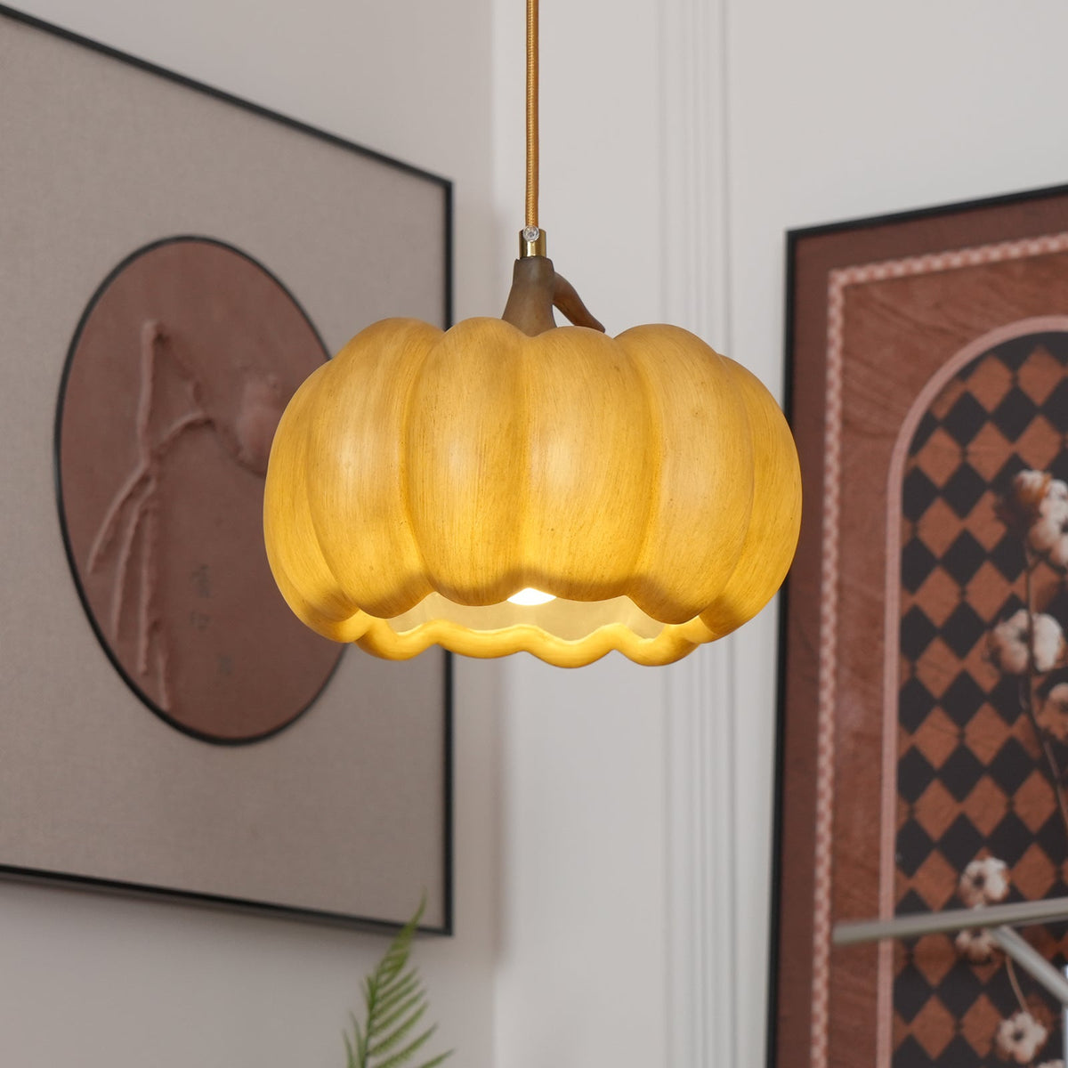 Duzy Pumpkin Metal Pendant Lamp — product view 31