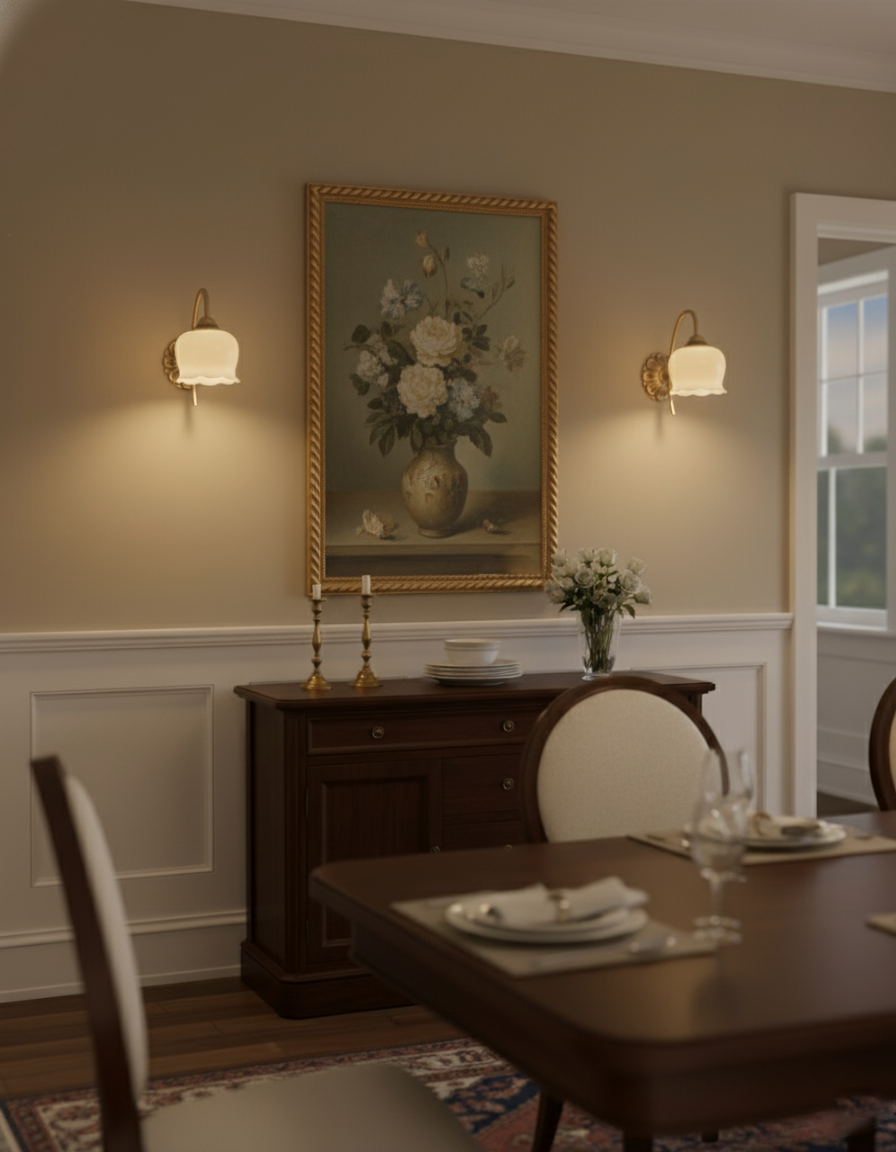 Vintage Mia Brass Wall Lamp — product view 10