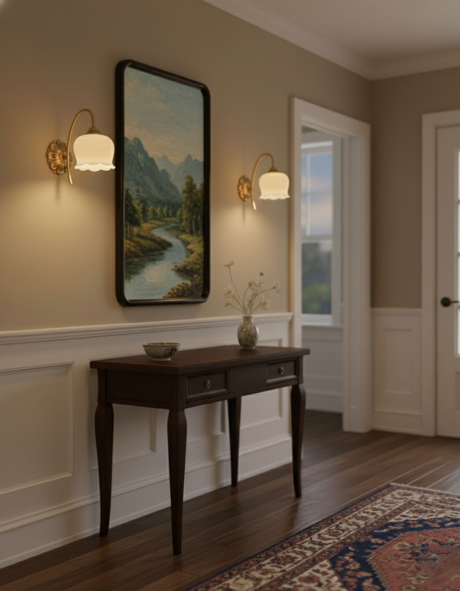 Vintage Mia Brass Wall Lamp — product view 12