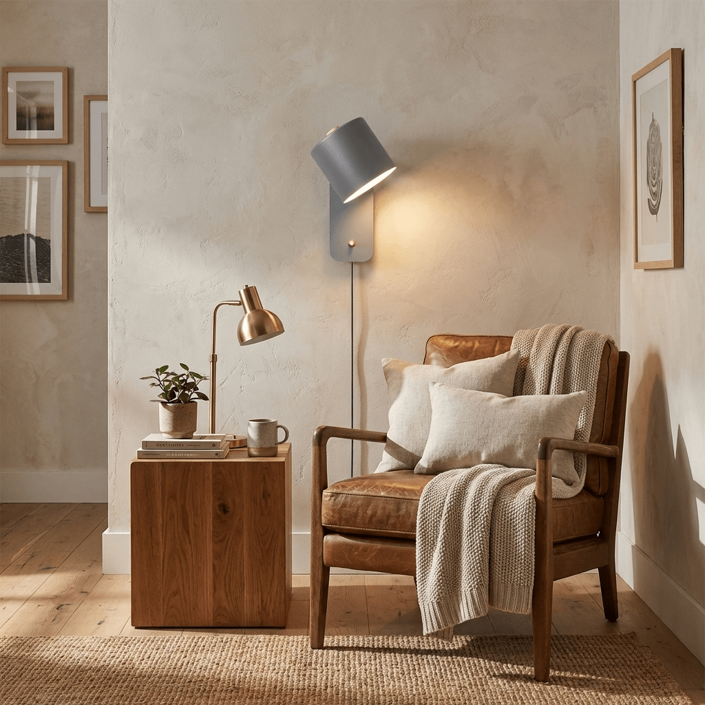 Rotatable Cylinder Plug-in Wall Lamp – product view 9