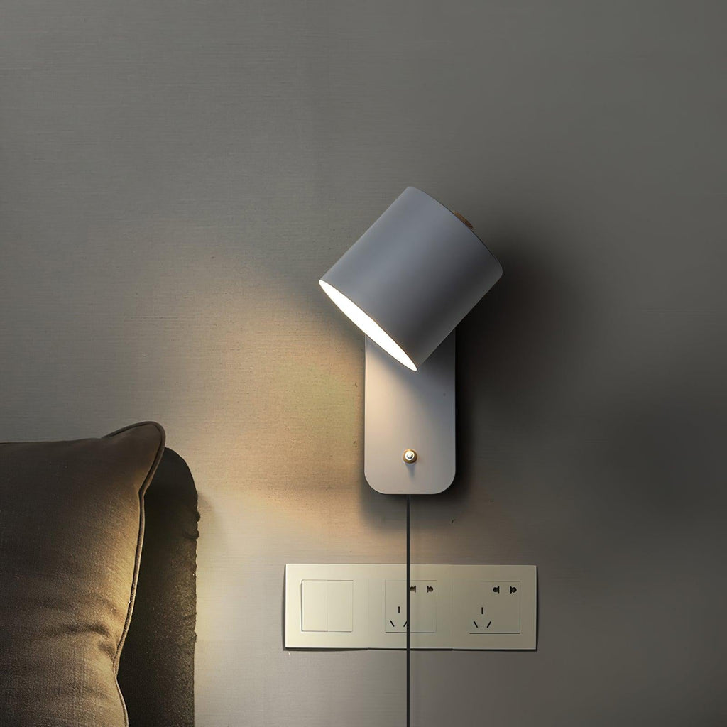 Rotatable Cylinder Plug-in Wall Lamp – product view 11
