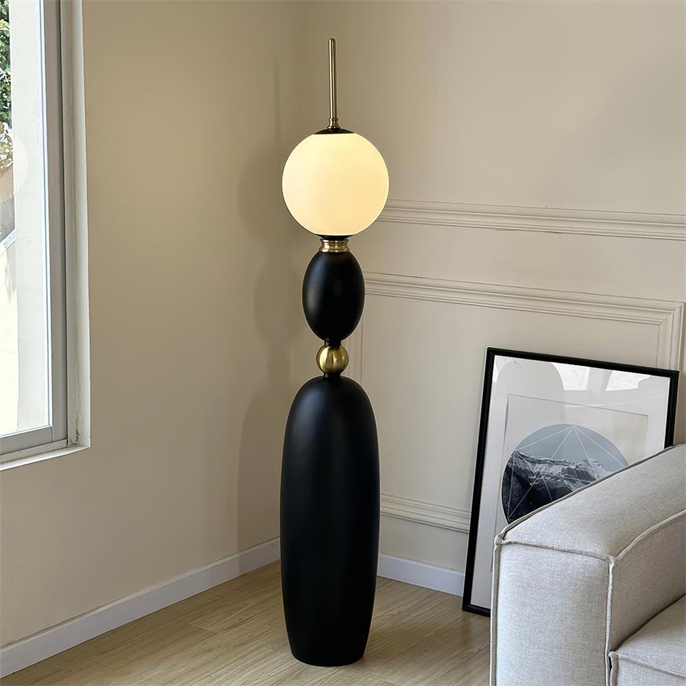 Bellamy Glass Floor Lamp — product view 2
