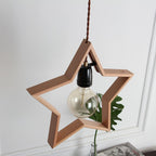 Wood Star Pendant Lamp — product view 4