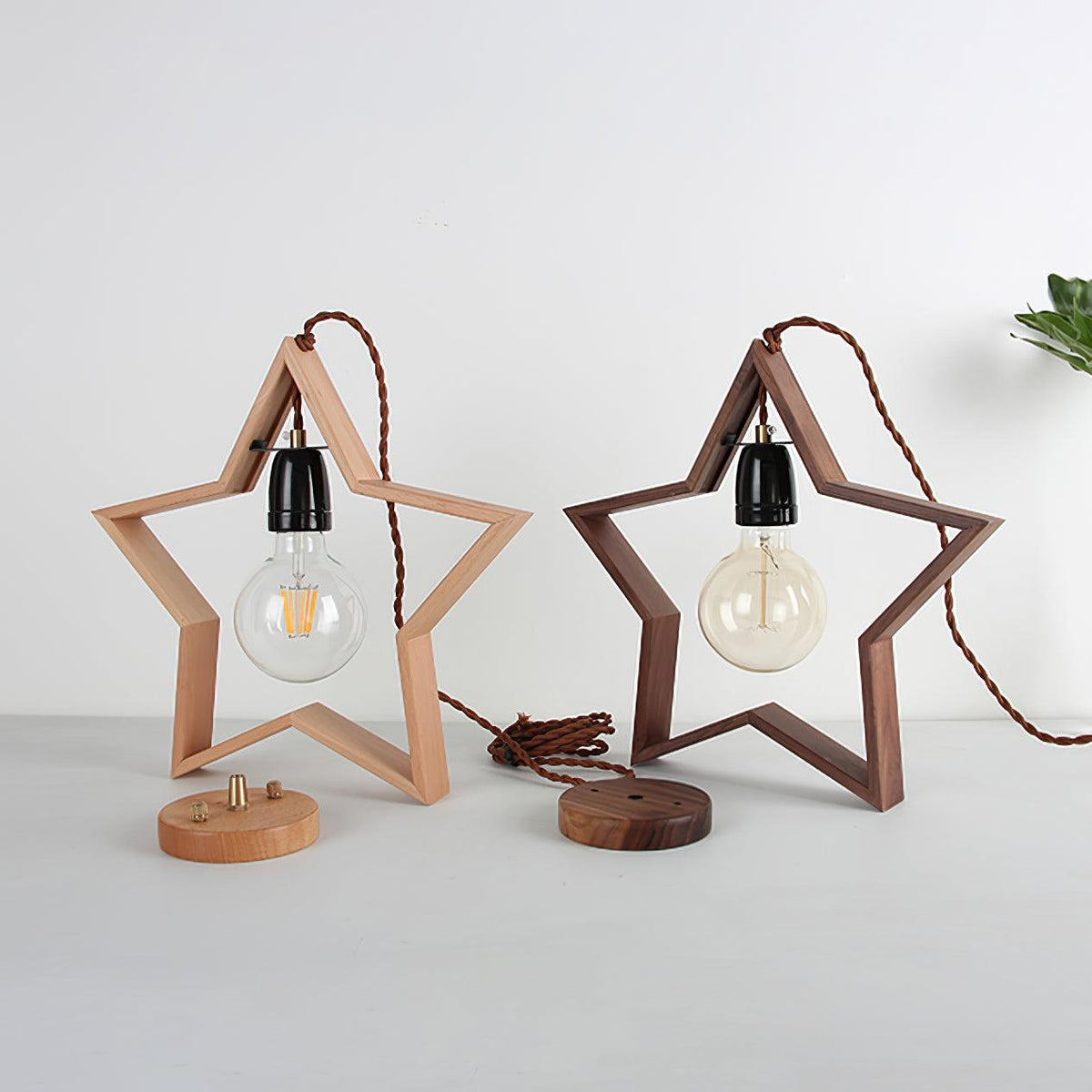 Wood Star Pendant Lamp — product view 6