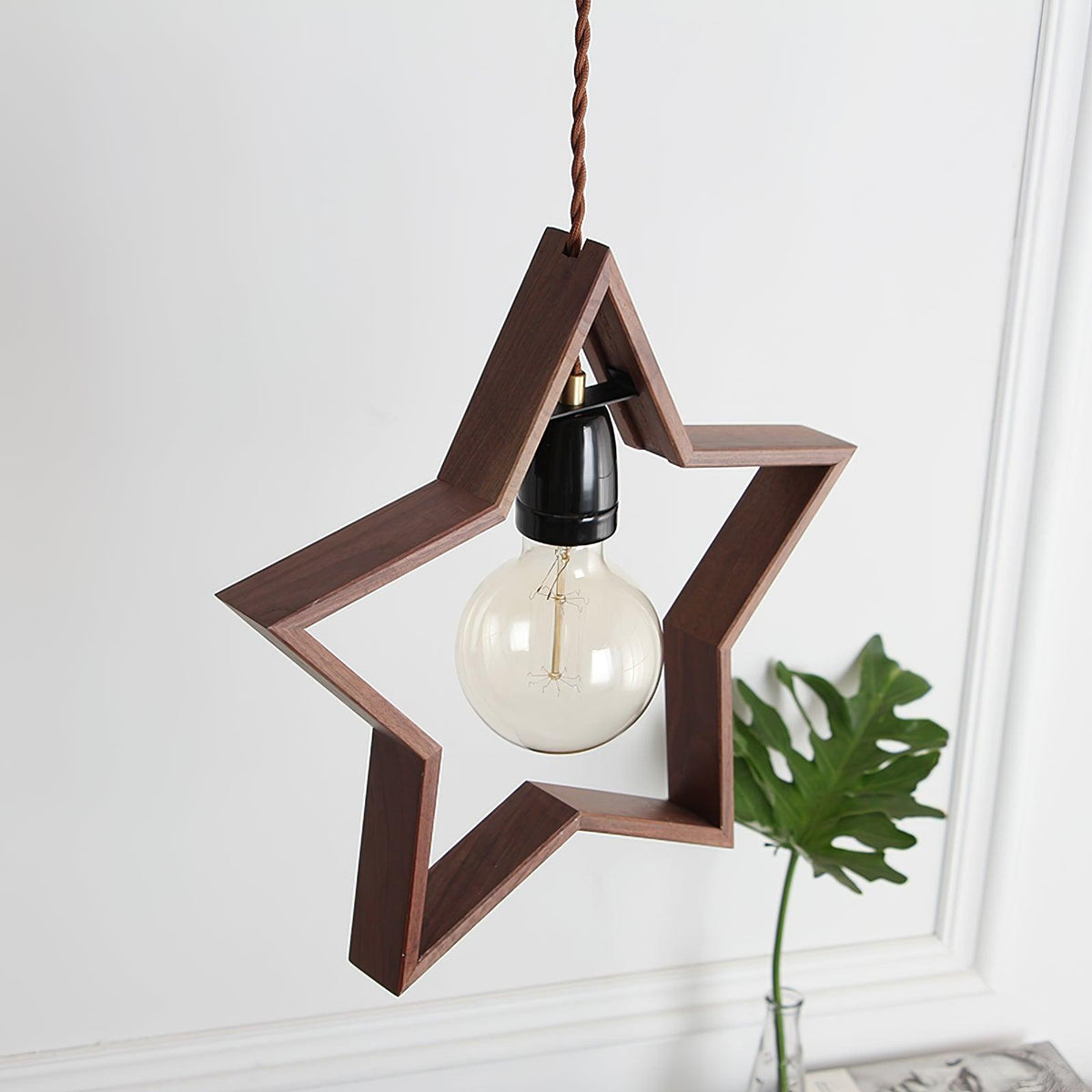Wood Star Pendant Lamp — product view 7