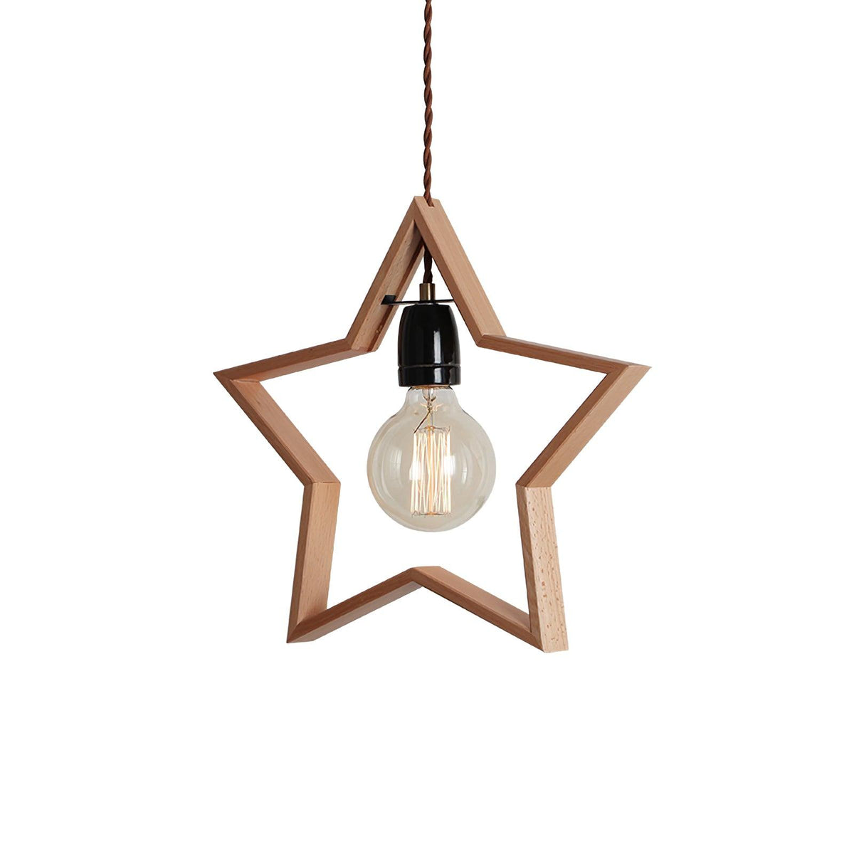 Wood Star Pendant Lamp — product view 10