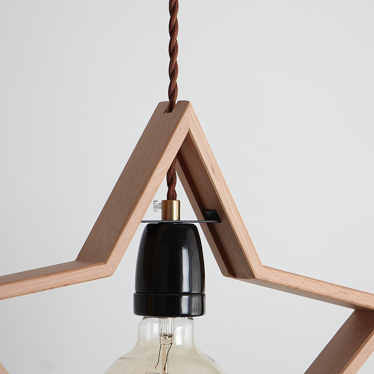 Wood Star Pendant Lamp — product view 12