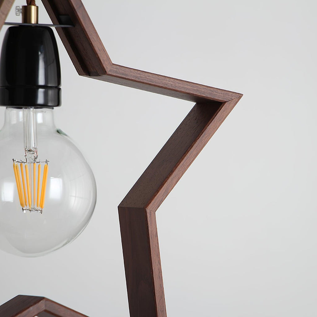 Wood Star Pendant Lamp — product view 13