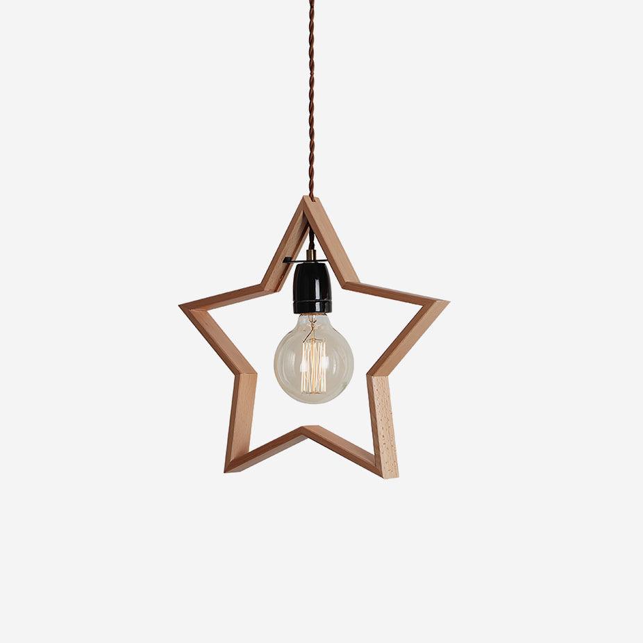 Wood Star Pendant Lamp — product view 15