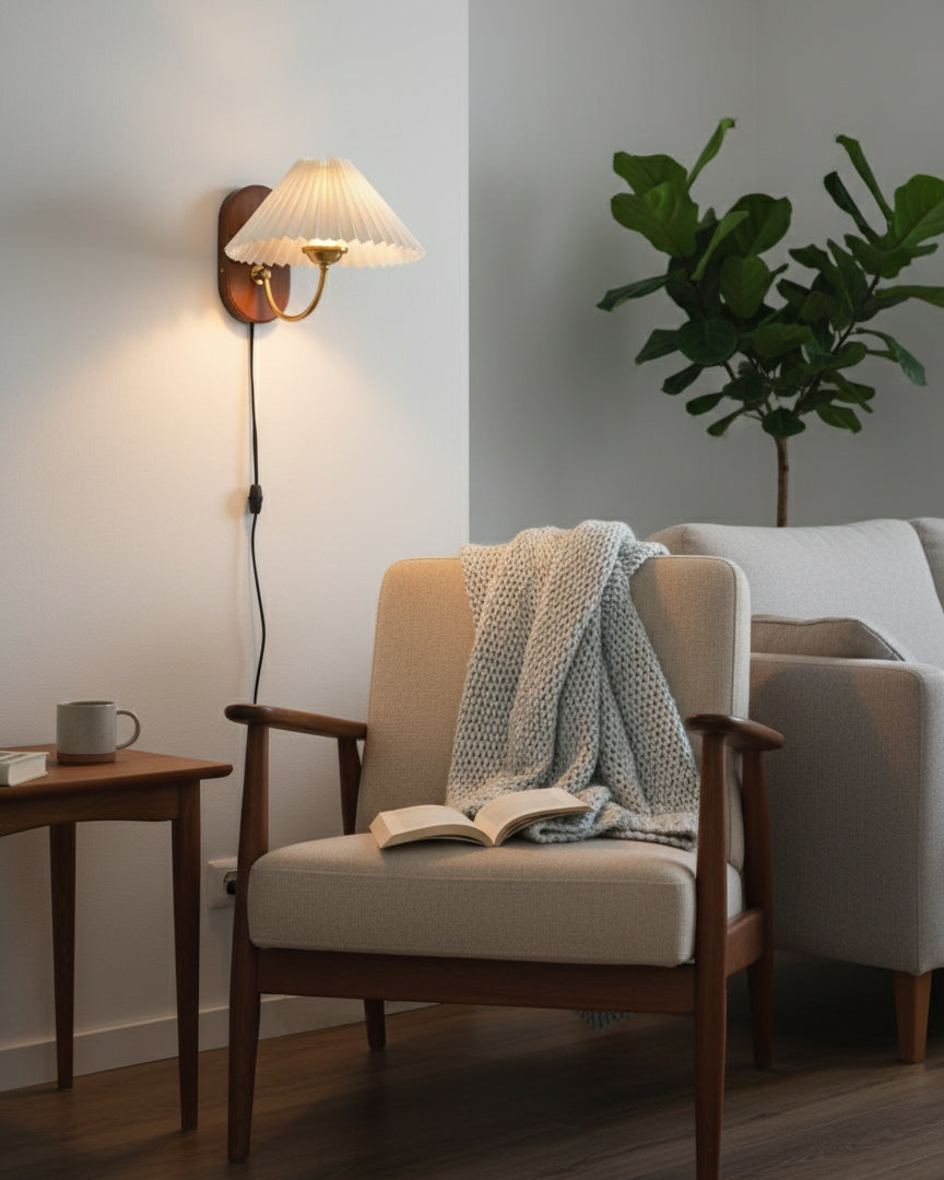 Louise Plug In Wood Wall Lamp — product view 7