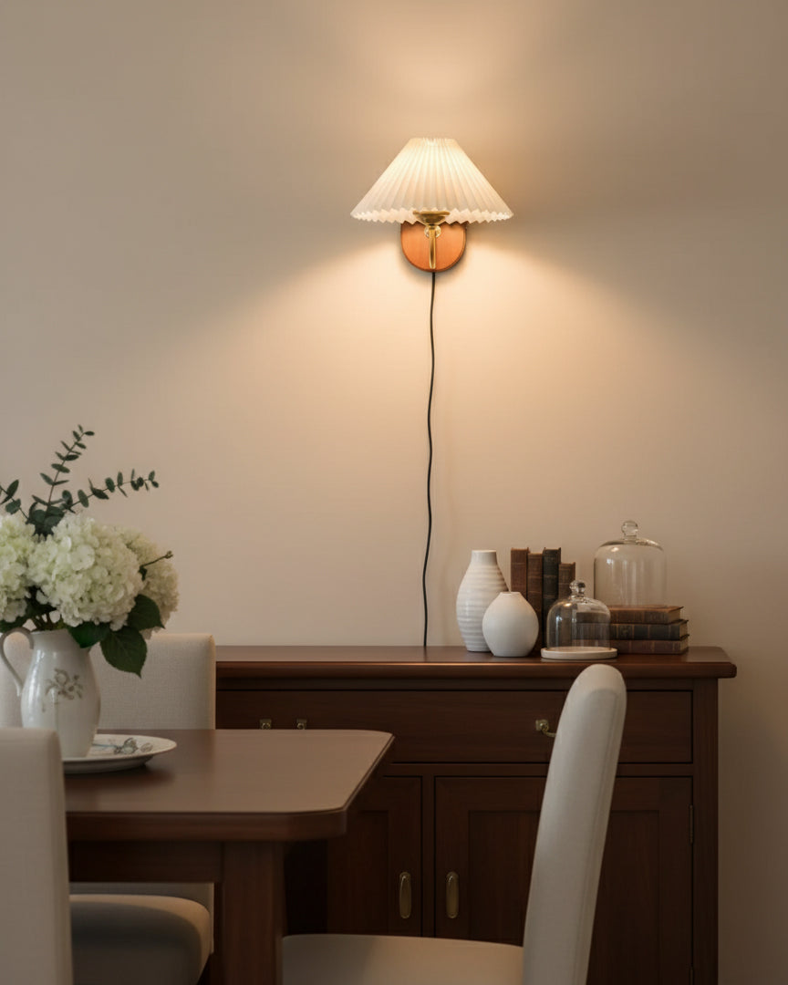 Louise Plug In Wood Wall Lamp — product view 8