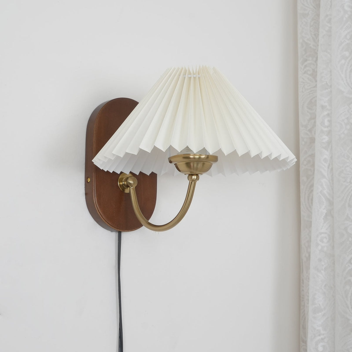 Louise Plug In Wood Wall Lamp — product view 15