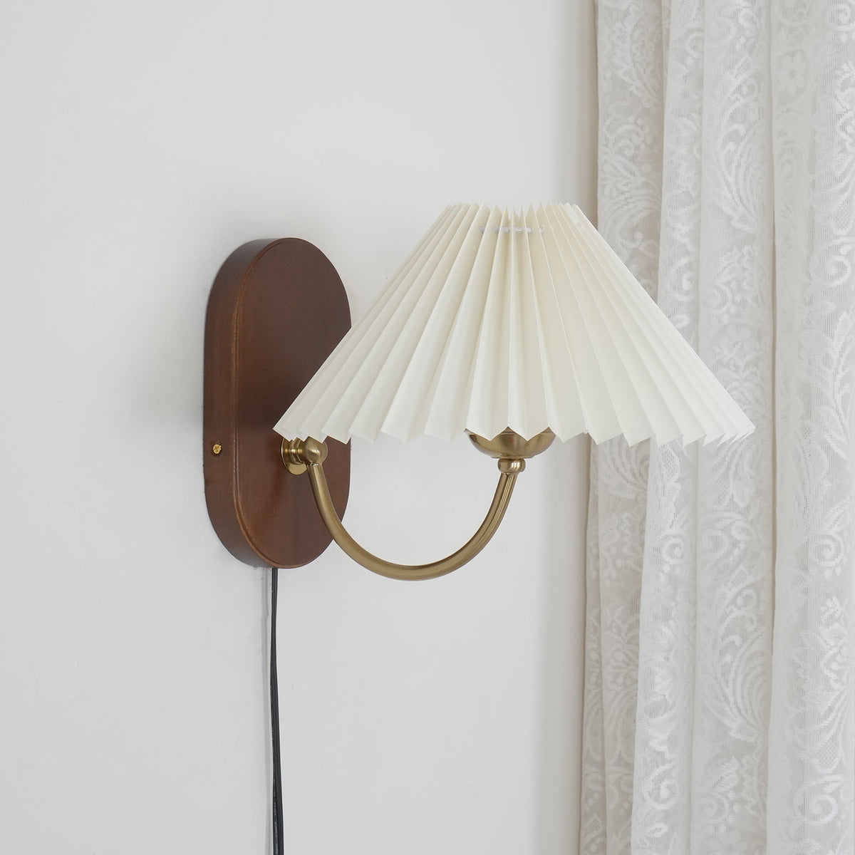 Louise Plug In Wood Wall Lamp — product view 30