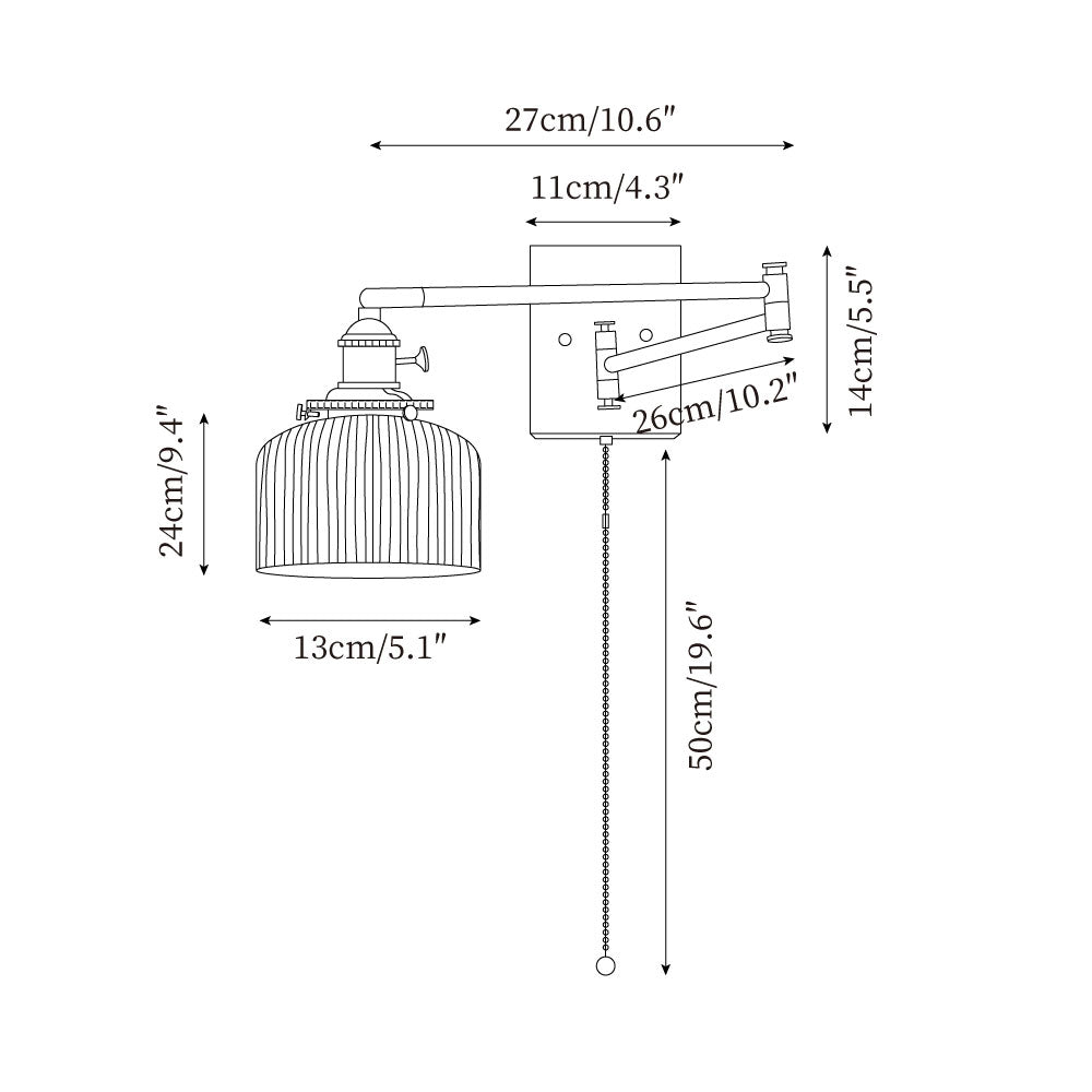 Madison Wood Wall Lamp — product view 3
