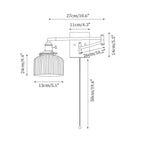Madison Wood Wall Lamp — product view 3