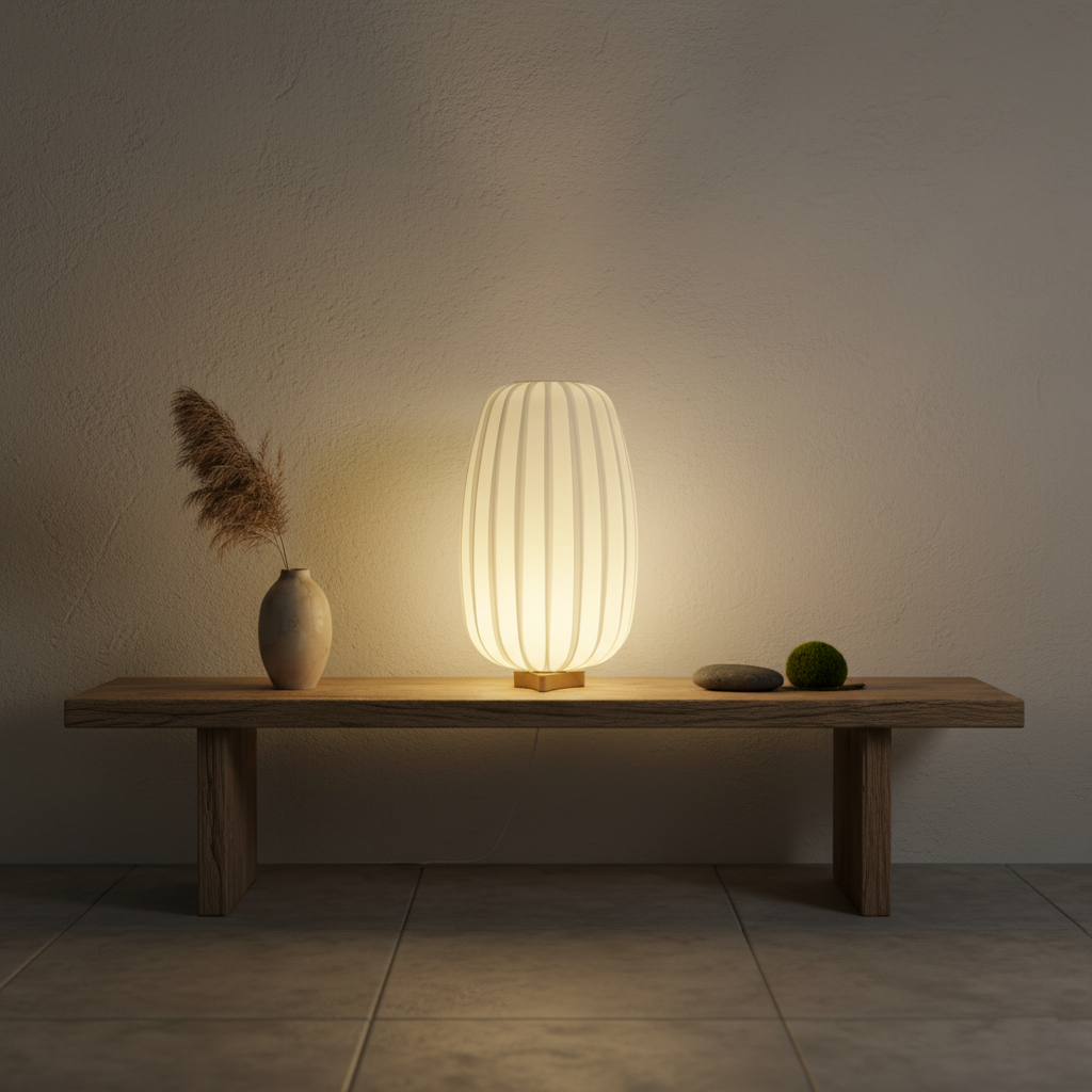 Fabric Minimalist Table Lamp — product view 10