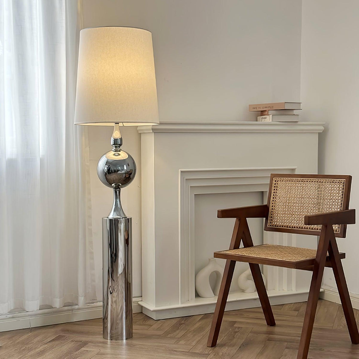 Chrome Bubble Metal Floor Lamp — product view 2
