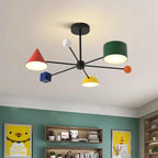 Geometric Colorful Metal Ceiling Light — product view 2