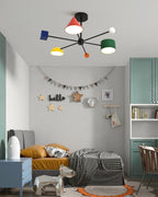Geometric Colorful Metal Ceiling Light — product view 7