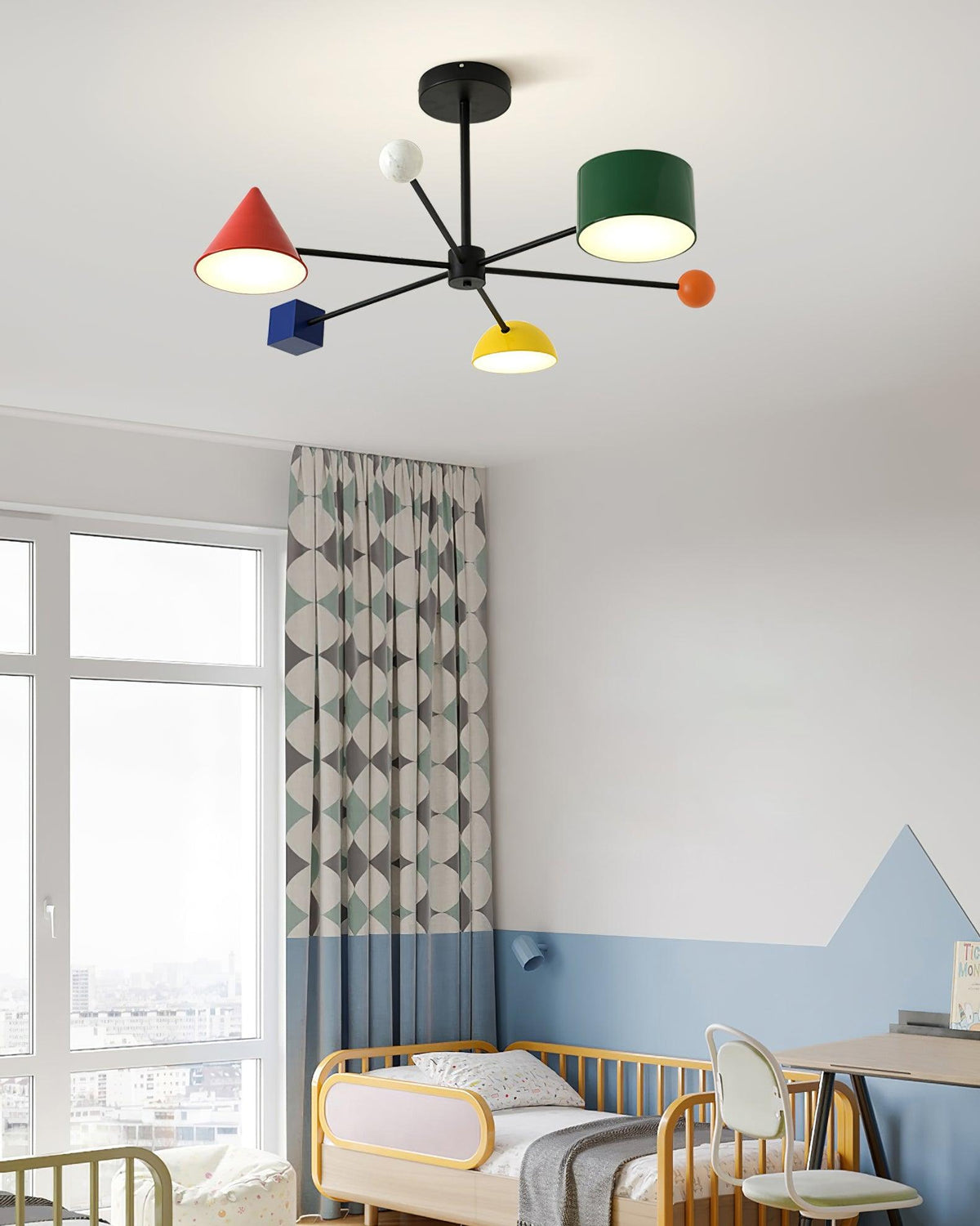 Geometric Colorful Metal Ceiling Light — product view 9