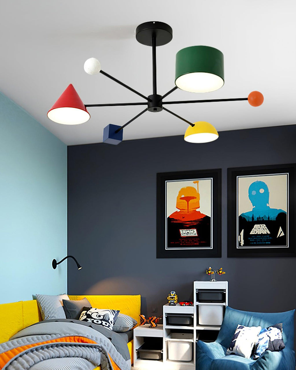 Geometric Colorful Metal Ceiling Light — product view 13