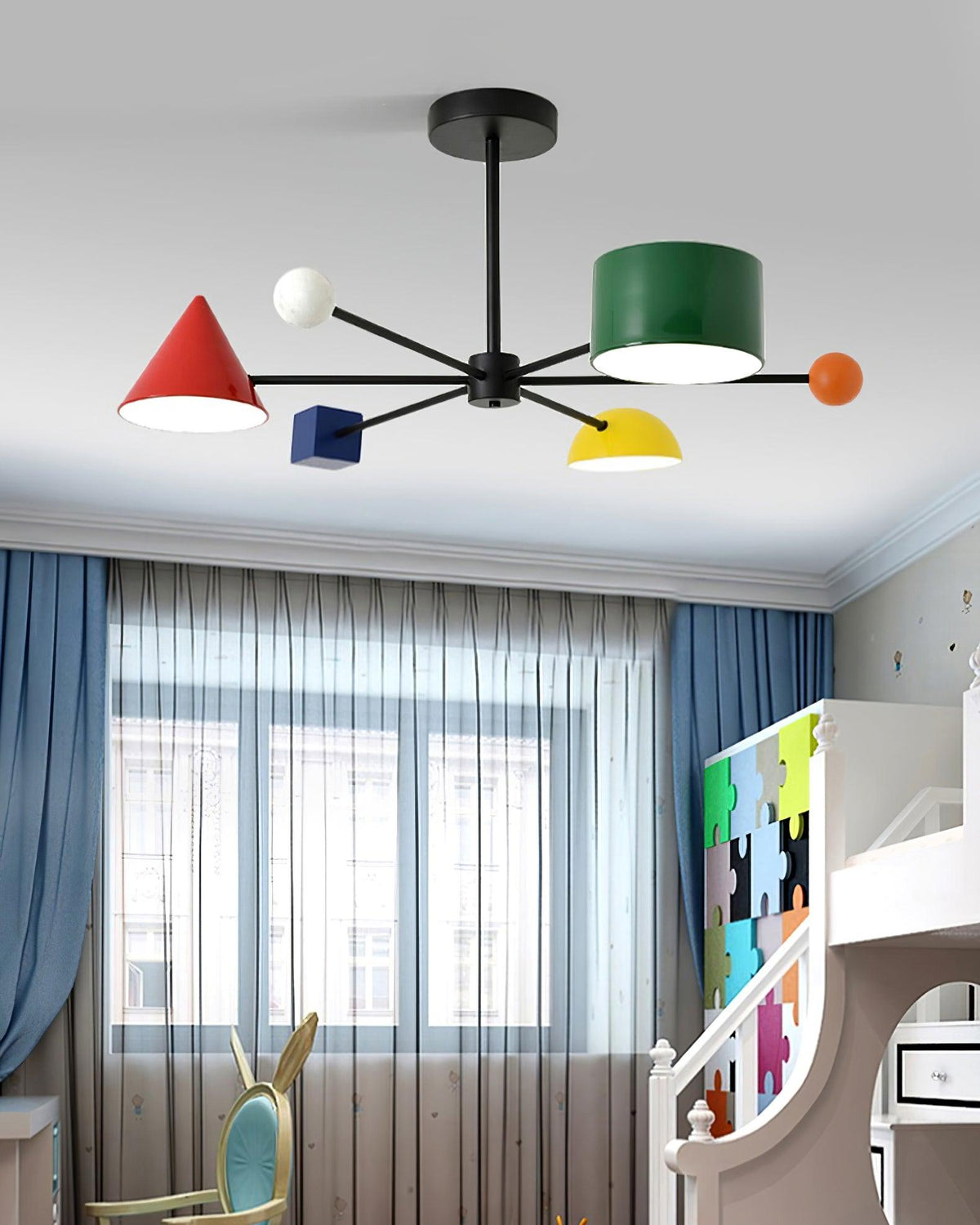 Geometric Colorful Metal Ceiling Light — product view 14