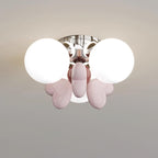 Cream Nica Glass Ceiling Light — product view 2