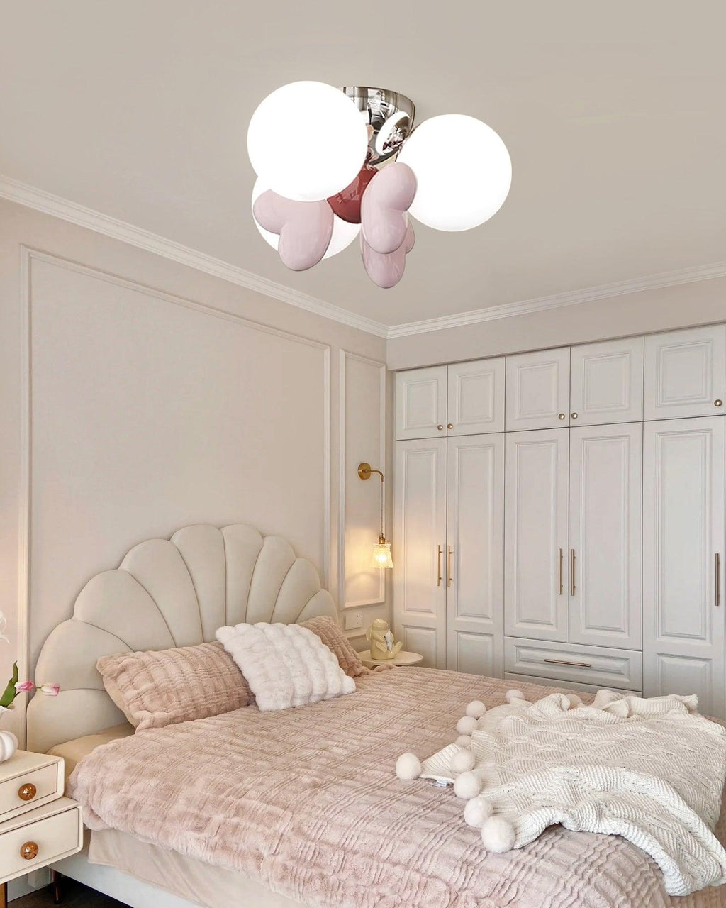 Cream Nica Glass Ceiling Light — product view 3