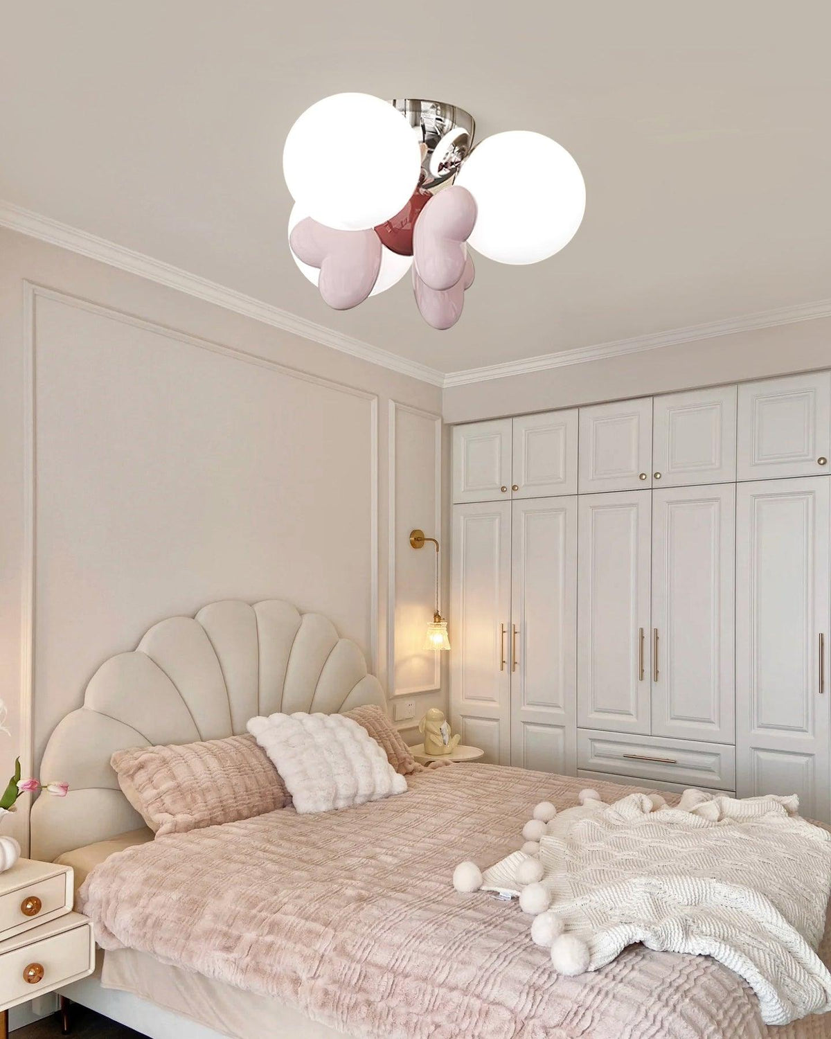 Cream Nica Glass Ceiling Light — product view 3