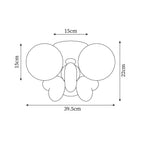 Cream Nica Glass Ceiling Light — product view 5
