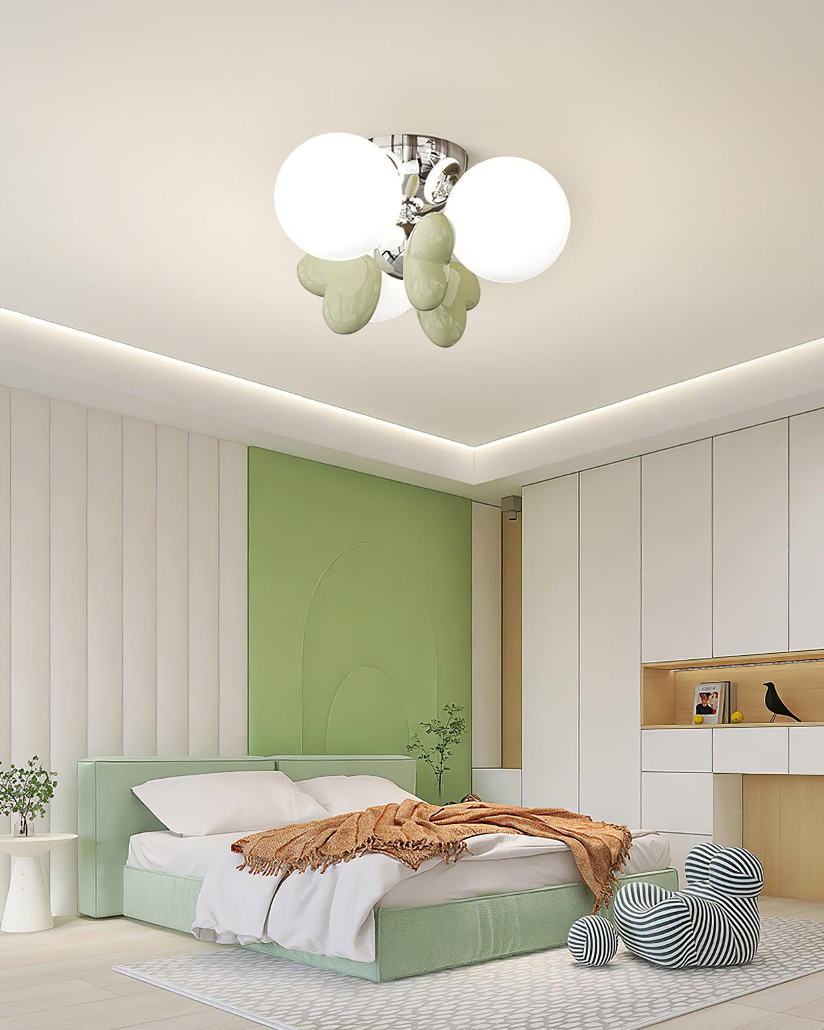 Cream Nica Glass Ceiling Light — product view 9
