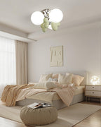 Cream Nica Glass Ceiling Light — product view 10