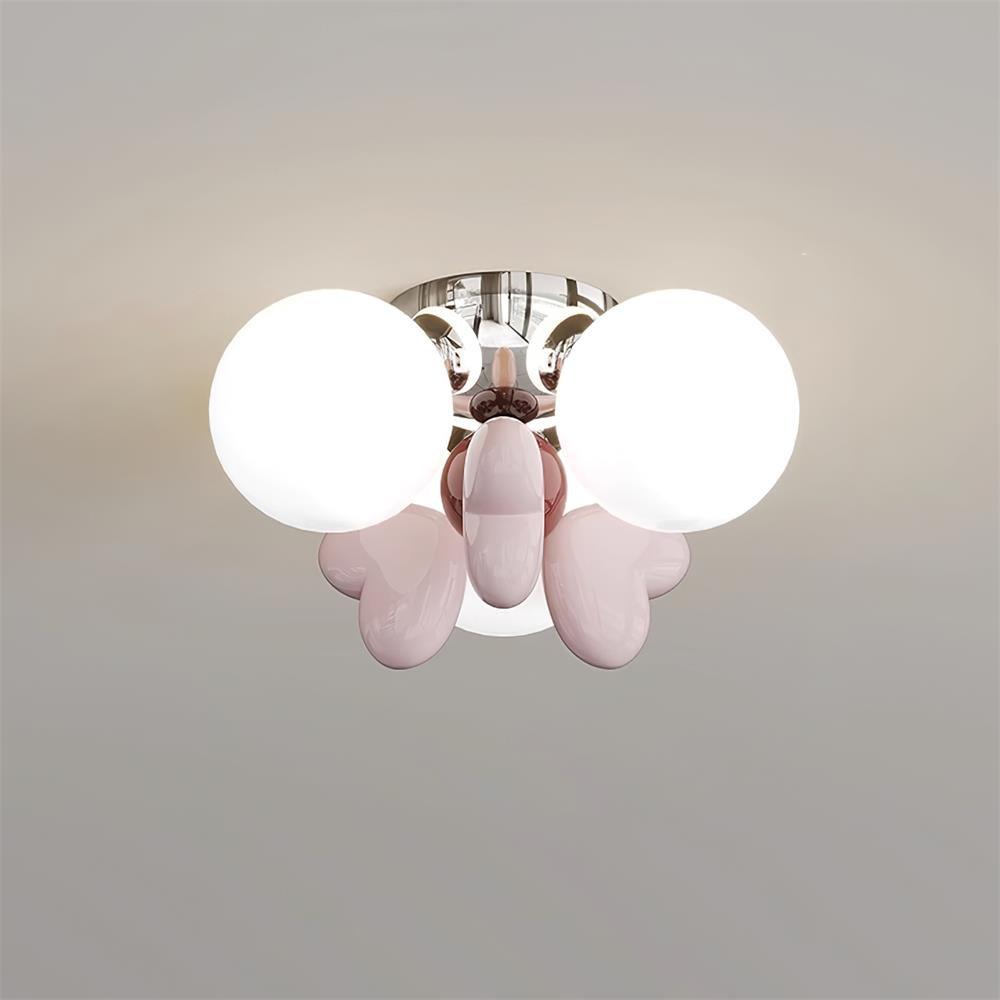 Cream Nica Glass Ceiling Light — product view 12