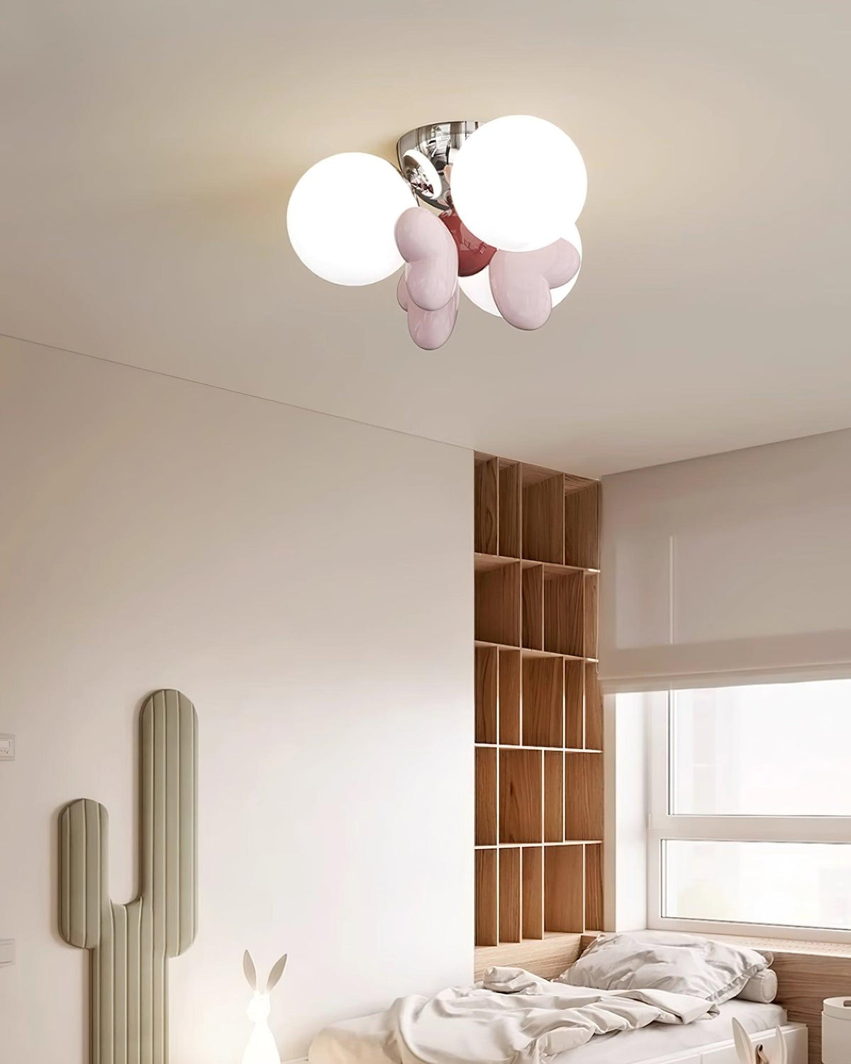 Cream Nica Glass Ceiling Light — product view 14