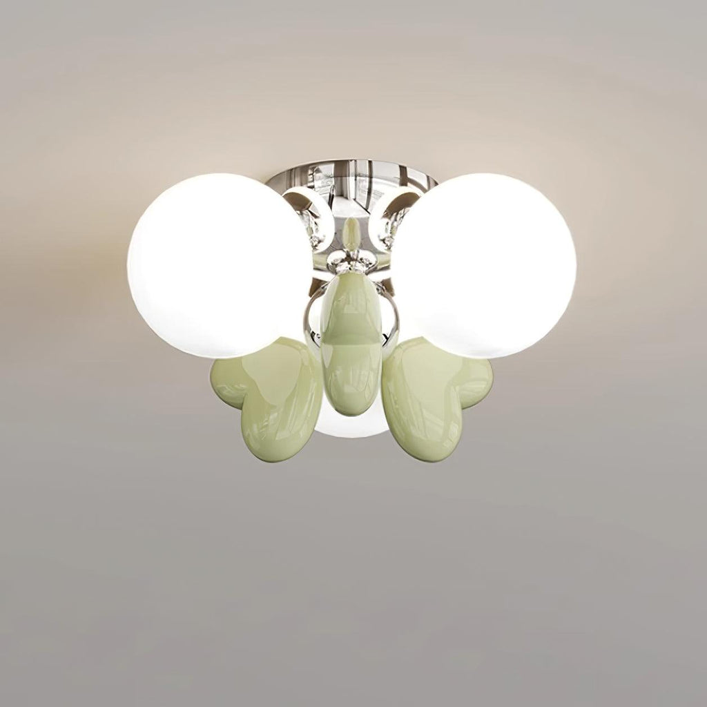 Cream Nica Glass Ceiling Light — product view 16